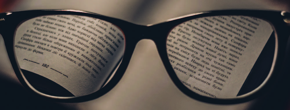 glasses and newspaper